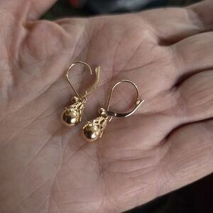 E240 14k Gold Ornate Ball Drop EarringsFrom EternaGold